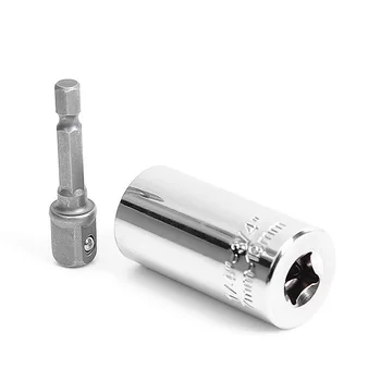 

Universal Torque Wrench Set Head Key Sleeve Socket 7-19mm Ratchet Spanner Power Drill Kits Magical Grip Bushing Hand Tools
