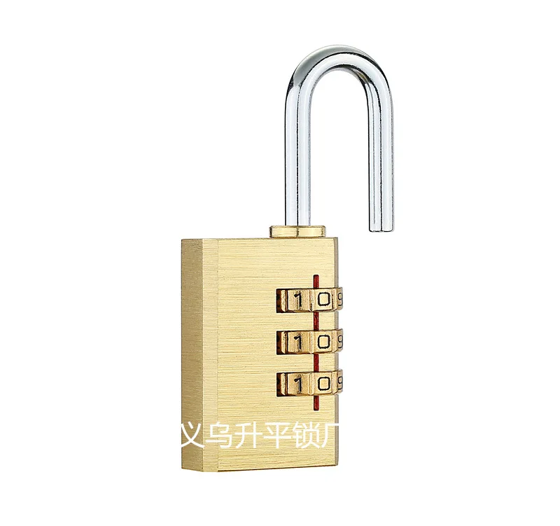 110283 полный медный замок паролем 28мм-3 круглый Средний замок для путешествий