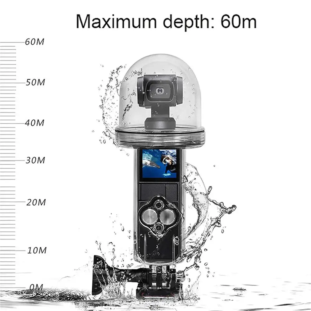 60 м водонепроницаемый корпус чехол для DJI OSMO Карманный чехол Дайвинг защитный чехол для DJI OSMO Карманный карданный камеры аксессуары