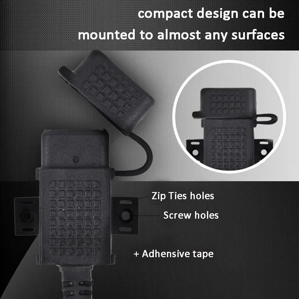 Вращающийся Монтажный держатель для SAE-USB кабель адаптер Быстрый 2.1A Быстрый разъем для мотоцикла двойной usb зарядки