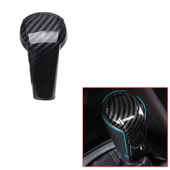 

Carbon Fiber Style Gear Shift Knob Cover Trim Decor New Brand New Durable