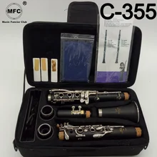 MFC Профессиональный Bb кларнет 355 бакелит кларнет никель серебряный ключ Музыкальные инструменты Чехол мундштук аксессуары для тростей