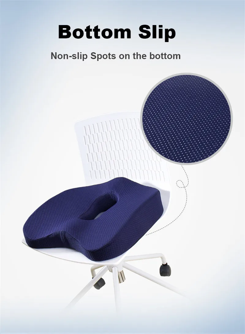 Memory Foam Seat Cushion Orthopedic Pillow Office Chair Cushion Lumbar Cushions Car Seat Butt Hemorrhoid Coccyx Vertebra Sets seat cushions