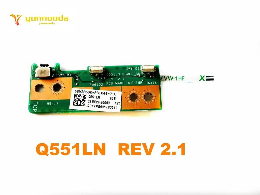 Оригинальная Кнопка питания для ASUS Q551lN Series Q551LN REV 2 1 протестирована хорошая