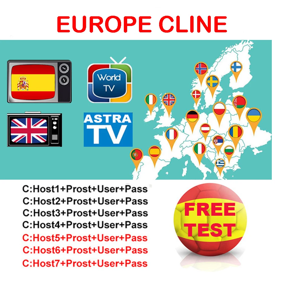 Европа Cccam сервер Испания Португалия Польша Германия Cccam Oscam Cline на 1 год Европа Cccam cline для спутникового приемника