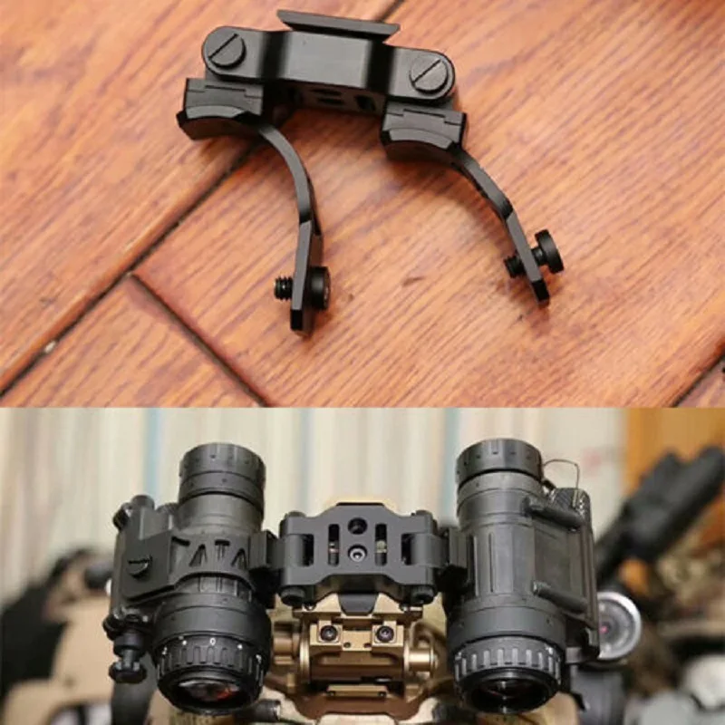 Tactical Metal PVS28 Bracket Mount J arm Black For AN/PVS Dual Night vision 