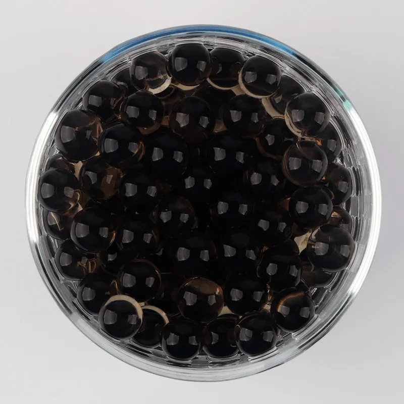 L-Black 10000 шт., Разноцветные кристаллы для воды, гель для гидрогеля, полимерные шарики для желе, домашний декор, бутылка для гидропоники и радуги, сделай сам, 8-12 мм - Цвет: L-Black