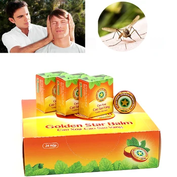 

3pcs Golden Star Tiger Balm Relief Headache Tiger Head Menthol Balm Refreshing Vietnam for Headache Dizziness Insect Sting D4520