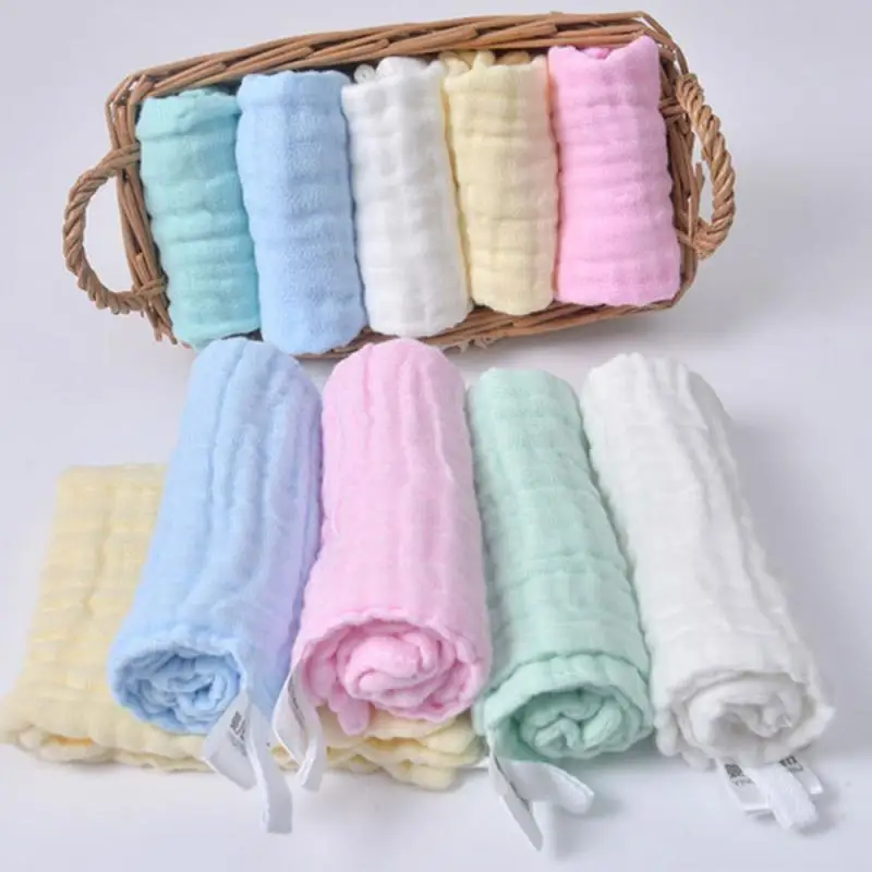 1Pcs/Lot Baby Towel Saliva Gauze Towel Cotton Comfort Baby Infant Wash Bath Newborn Children Small Square Handkerchief