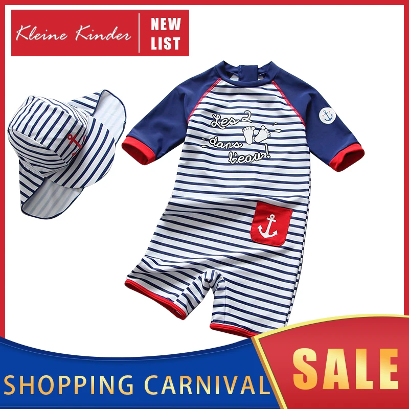 Swimsuit Kids UV Protection Baby Bathing Suit Long Sleeve Summer One Piece Beach Boy Bath Clothes Swimming Suits for Boys