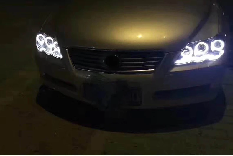 Фара для автомобиля Toyota Mark X 2004-2009 рейз головной светильник s противотуманный светильник s дневной ходовой светильник DRL H7 светодиодный Биксеноновая лампа автомобильные аксессуары