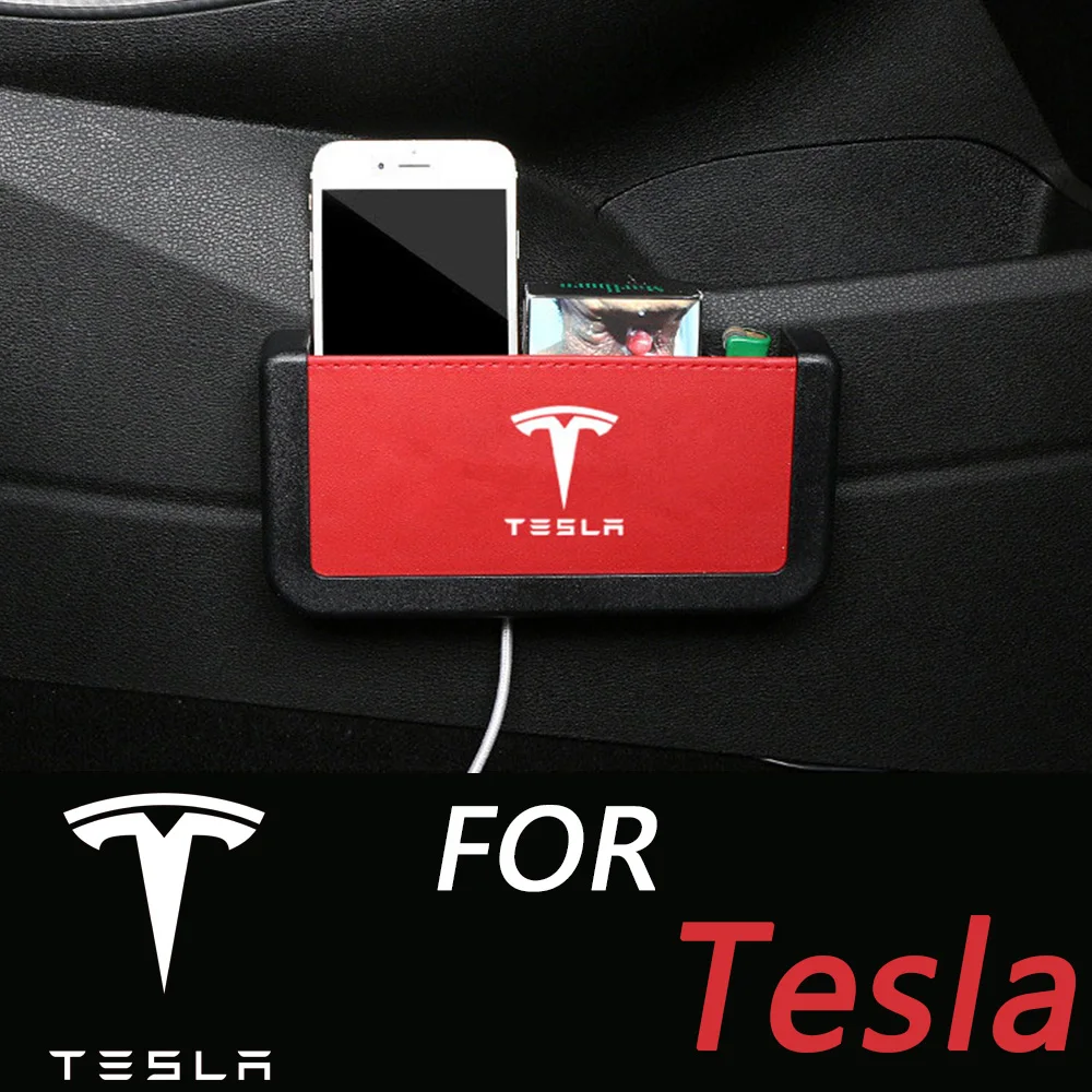 

Car Storage Box For Tesla Model 3 Model S Model X Fit Door Seat Side Armrest Box Storage Organizers Car Styling