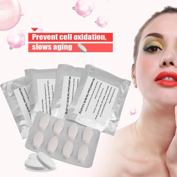 

32Pcs Skin Whitening Lightening Collagen Capsule for Face Mask Fresh Fruit Machine Use Moisturization Collagen Peptide Tablet