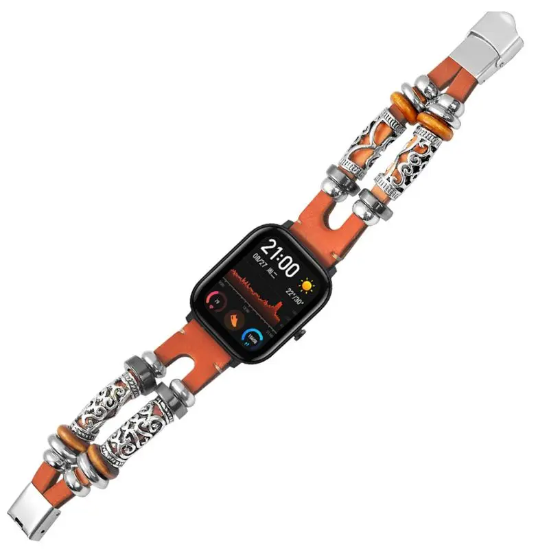 DIY Vintage Metal Clasp Wrist Strap Watch Band for Huami Amazfit GTS 20MM Watch for smart watch
