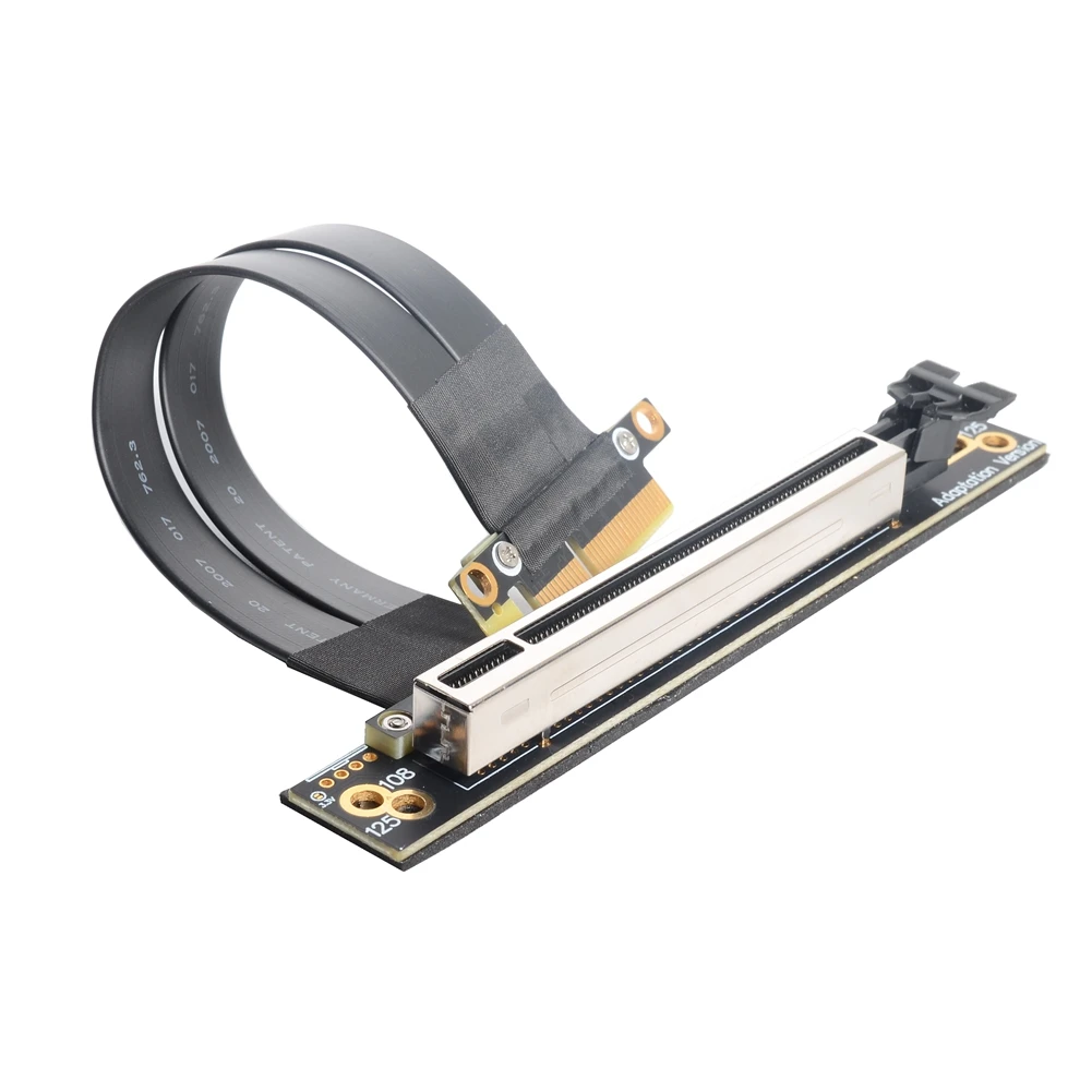 Pci-e 4x 16x Riser Cabo de Extensão Pci Express Pcie x4 para X16 Extensor Adaptador Cabo 0.05m 1m 90 Graus Cabos de computador e conectores - Imagem 5