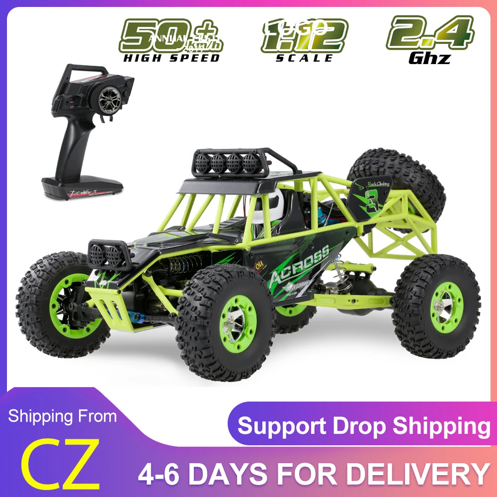 Wltoys 12428 1/12 Радиоуправляемый автомобиль 50 км/ч высокая скорость 2 4G 4WD внедорожник