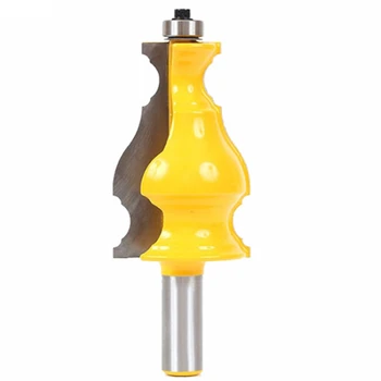 

FUNN-12mm Shank Large Elegant Picture Frame Molding Router Bit Door Woodworking Cutter Tenon Cutter for Woodworking Tools