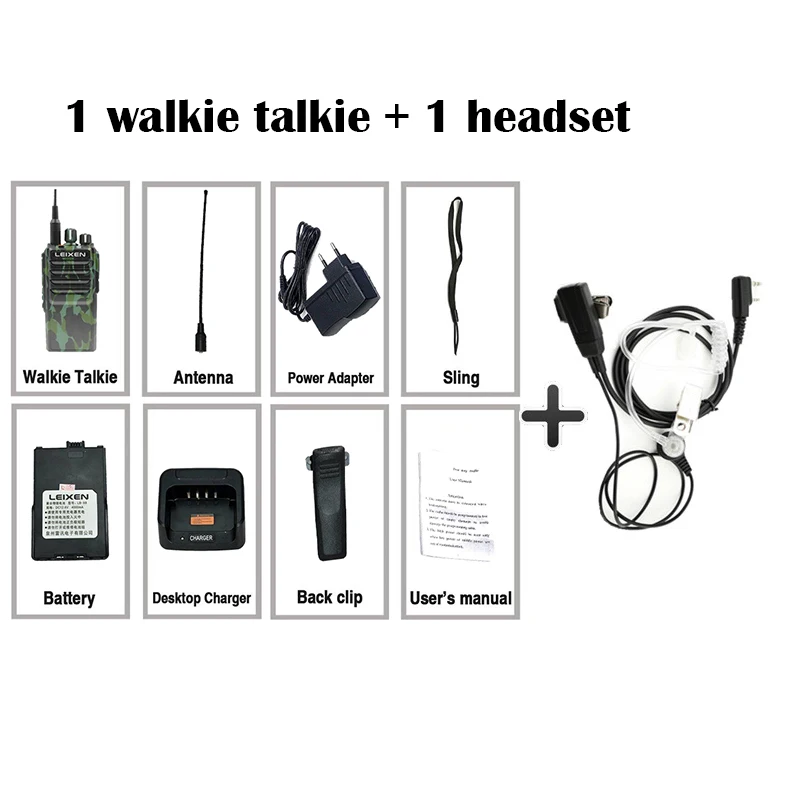Add a smile headset LEIXEN VV-25 рация 25 Вт Высокая мощность UHF400-480MHz 16CH радио Comunicador Ham Радио Мобильный телефон с Walkie Talki - Цвет: Add a smile headset
