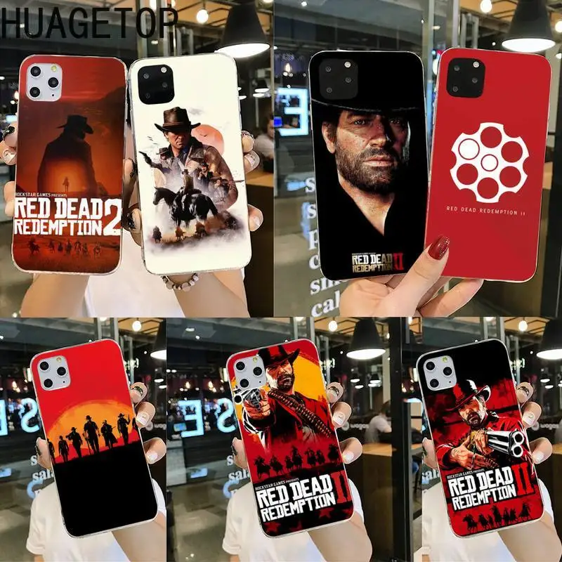 Чехол для телефона Red Dead Redemption 2 Shell iphone 12 pro max 11 XS MAX 8 7 6 6S Plus X 5S SE 2020 XR | Мобильные