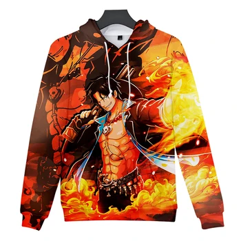 

One Pieces Print Hoodies Men Women Casual Hoodies High Quality Fall/Winter Pullovers Popular Harajuku Boys Girls 3D Sweatshirts