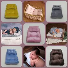 

Newborn Baby Photography Props Mini Mattress Posing Pillow Bedding Fotografia Accessories Studio Shoots Photo Props Cushion Mat
