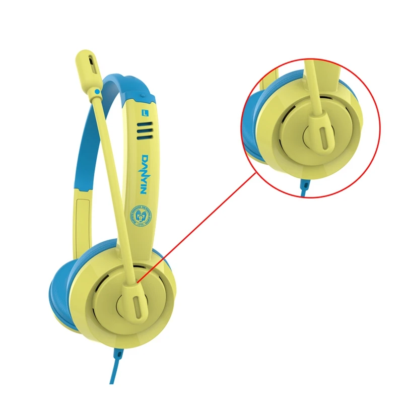 Danyin DT326 Wired Headphone 3 5mm with Microphone Noise Reducing for PC Computer Listening Training Gaming