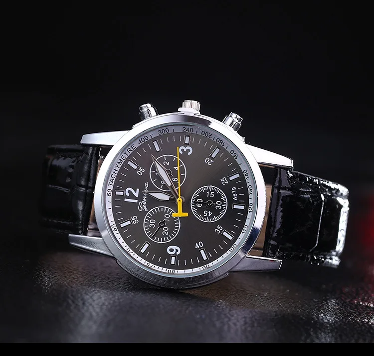 

Manufacturers Direct Selling Three-Eyed Six-pin Leather Belt Business MEN'S Quartz Watch Student Fashion & Sports Watch Currentl