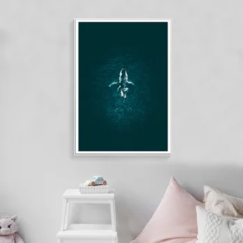 

Humpback Breach Art Canvas Poster Painting for Living Room Dropshipping