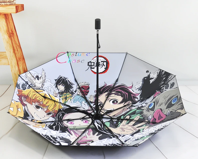Аниме Demon Slayer Kamado Tanjirou складной зонт от солнца, дождя анти-УФ зонтик коллекционный Рождественский подарок