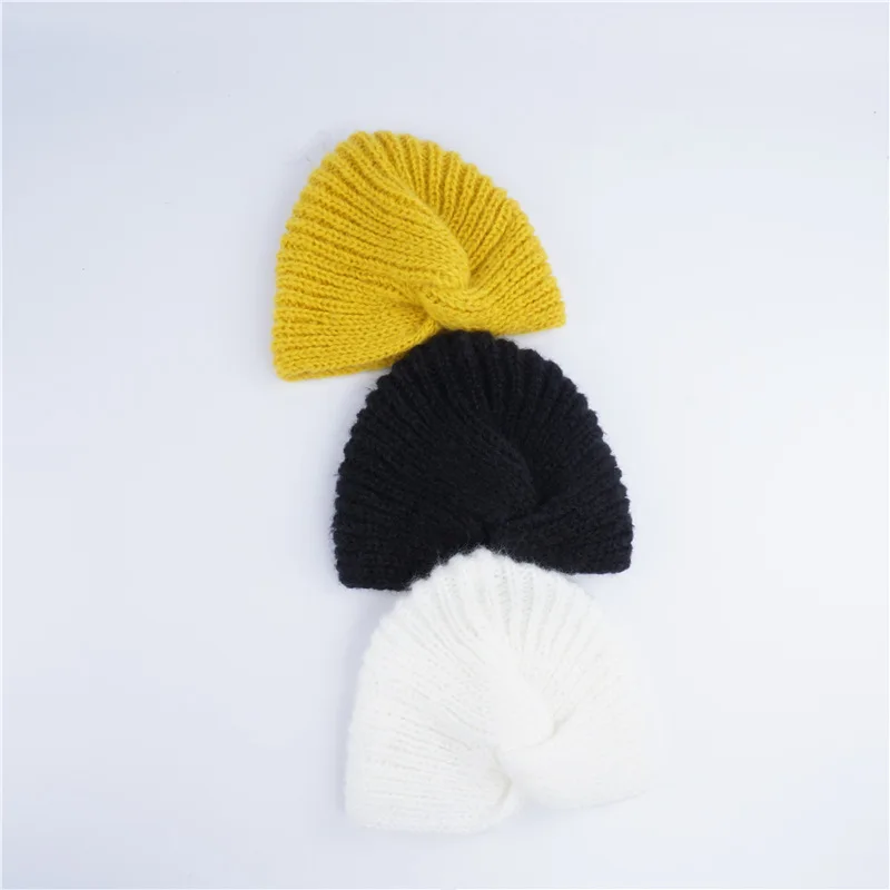 Осень и зима новая шерстяная шляпа Дамы Европа и Америка сплошной цвет диких индийских шляпа простой плюс бархат мА Хай вязаная шапка
