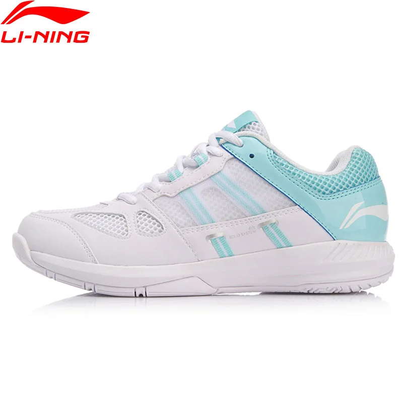 Женские защитные туфли для бадминтона Li-Ning дышащая спортивная обувь с устойчивой
