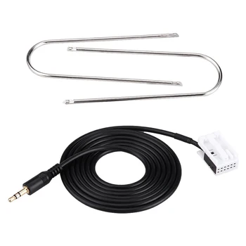 

For Peugeot 307 308 for Citroen RD4 Plug Car AUX Auxiliary Cable With Radio Removal Tools 58.7 Inch 3.5mm