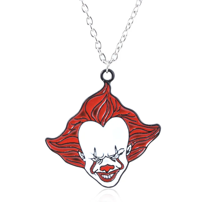 Имитация родиевого покрытия RJ фильм ужасов DC клоун Джокер Стивен Кинг это Pennywise брошь Чаки лицо пятница 13th нагрудные булавки ювелирные изделия - Окраска металла: Имитация родиевого покрытия