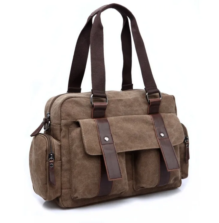 Высокое качество холщовые женские сумки-тоут сумки Новая модная сумка через плечо винтажные женские ручные сумки большие сумки-мессенджеры - Цвет: coffee tote handbag