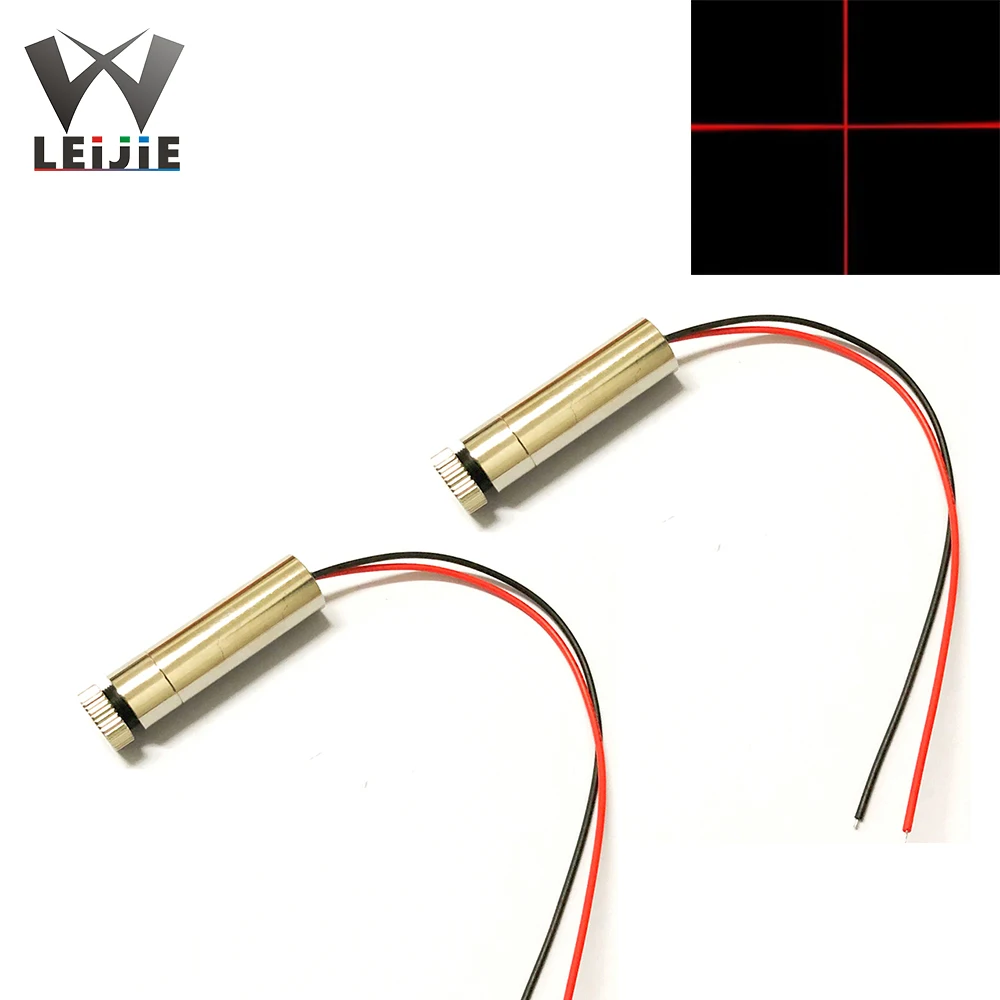 2pcs Cross 650nm 250mW  Adjustable Focusable High Power 12*45mm 3V-4.5V Red Laser Module Industrial 12mm LED LD light Module 650nm 250mw line adjustable focusable high power 12 45mm 3v 4 5v red laser module industrial 12mm led ld module