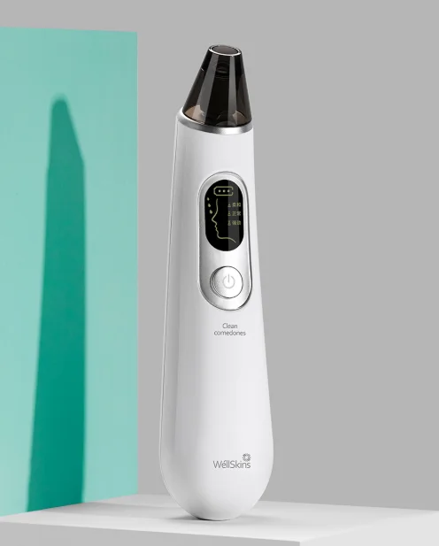 Серебристый Xiaomi Wellskins Clean Beauty Blackhead Remover Face Deep Cleanser Removal Vacuum Suction Facial Beauty Care Tool Skin Care - Цвет: Серебристый