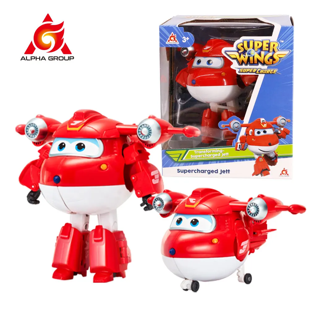 Photo Product Super Wings  5'' Scale BIG SIZE Deformation Transforming Airplane Robot Action Figures Dizzy Astra Donnie Transformation Toys