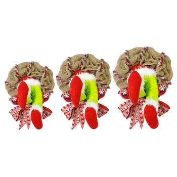 

Xmas Thief Decor Decoration Props Christmas Thief Stole Christmas Wreath Hanging Thief Stole Home Decoration Christmas Garland