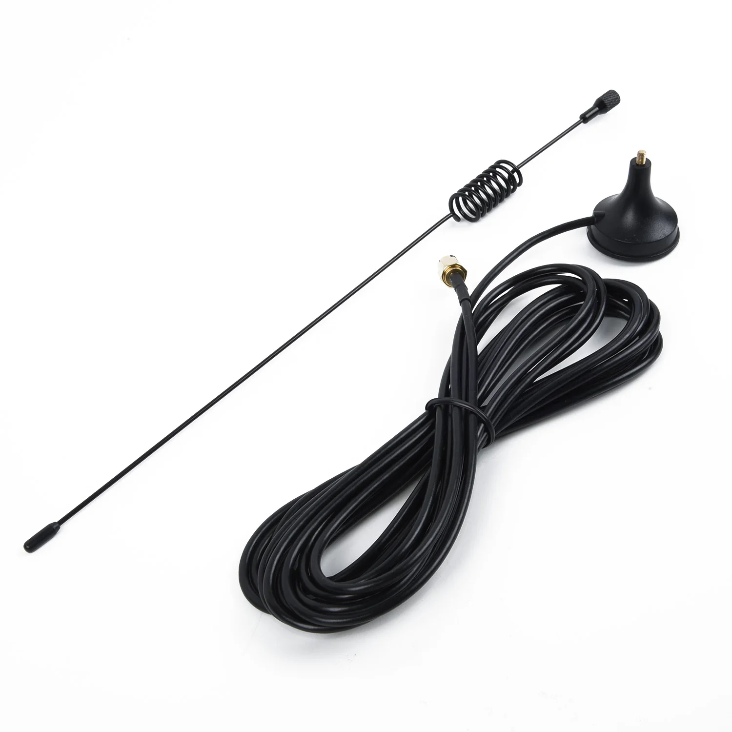 1pc Car Exterior Antenna Aerial DAB Vehicle Radio Magnetic Base Mount Male Plug Black Auto 4M DAB Digital Aerial Antenna