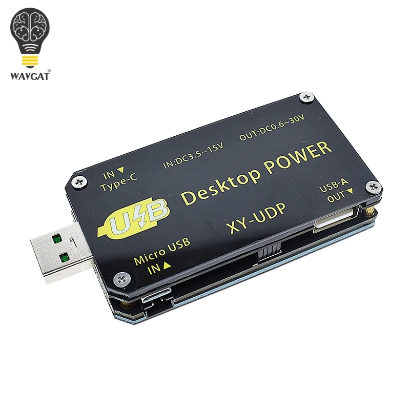 XY-UDP 15 Вт Цифровой USB DC-DC конвертер CC CV 0,6-30 V 5V 9V 12V 24V 2A модуль питания Настольный Регулируемый источник питания