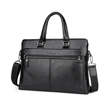 Модный кожаный портфель, мужская сумка, водонепроницаемая сумка для ноутбука, деловая офисная сумка, сумка через плечо, мужская сумка для компьютера