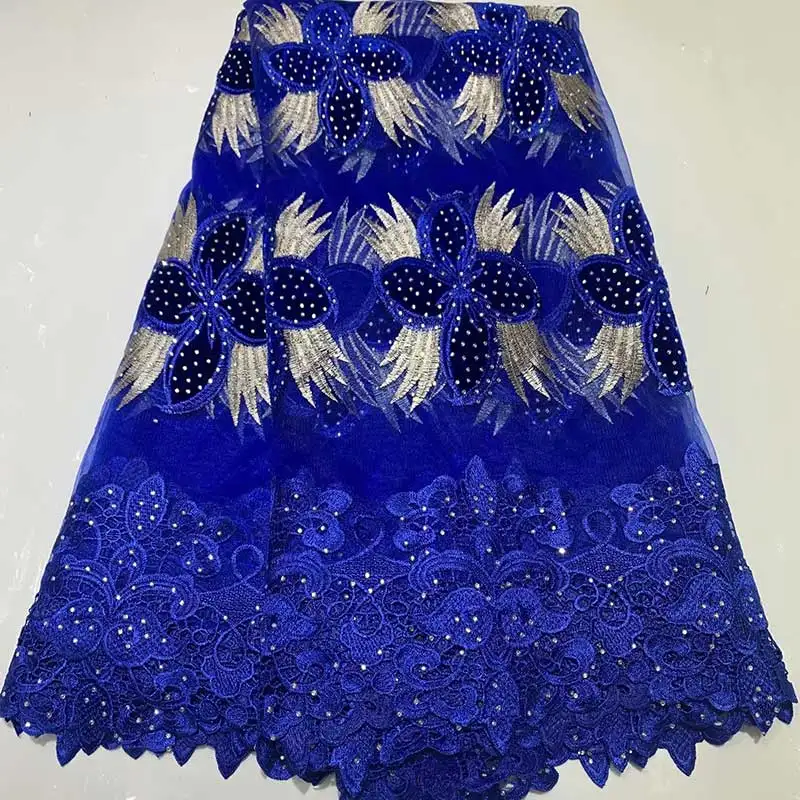 

WorthSJLH African Lace Fabric 2019 High Quality Cord Nigerian Lace Fabric Wedding French Tulle Net Lace Fabric For Dresses