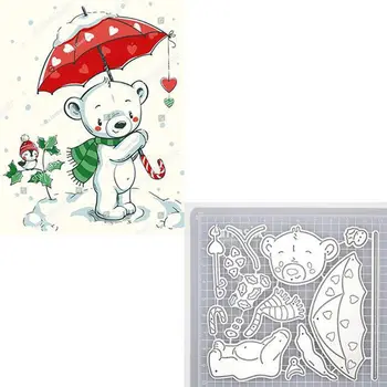 

1 Set Bear Metal Cutting Dies Stencil Scrapbooking DIY Album Stamp Paper Card Emboss