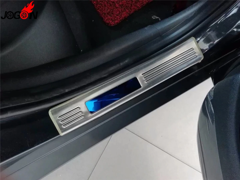 Накладка на порог из нержавеющей стали для Hyundai Kona Kauai Encino 2018 внутренняя наружная