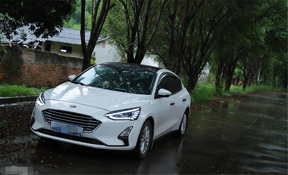 Пара для Ford Focus светодиодный фары фокус HID фары биксеноновые фары противотуманные дневные ходовые огни динамический поворот