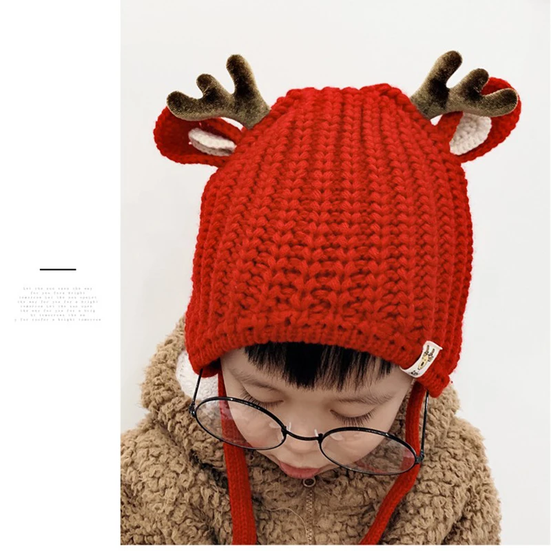 Soft Knitted Baby Hat Photo Props Caps Cartoon Solid Color Infant Boy Girl Crochet Beanie Autumn Winter Xmas Bonnet Accessories | Детская