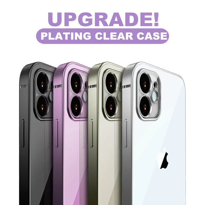 Классический прозрачный чехол с рамкой для iPhone SE 2020 силиконовый 12 11 Pro XS Max XR X 10 7 8 6
