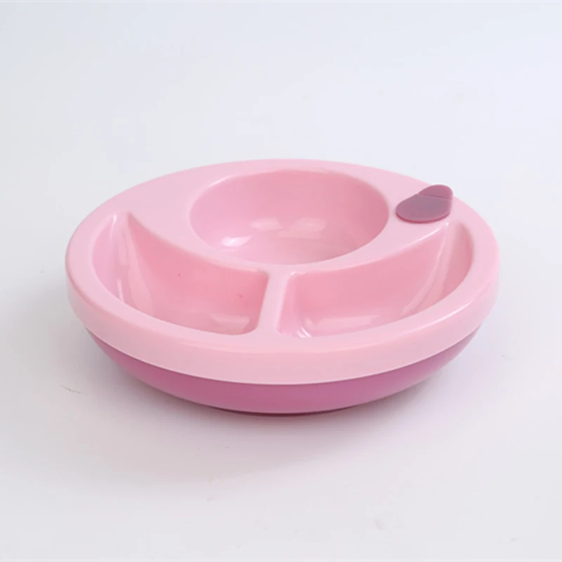 Pink Детская посуда для кормления, нескользящая миска для детей, прочная присоска для детей, обучающая посуда MBG0470 - Цвет: Pink
