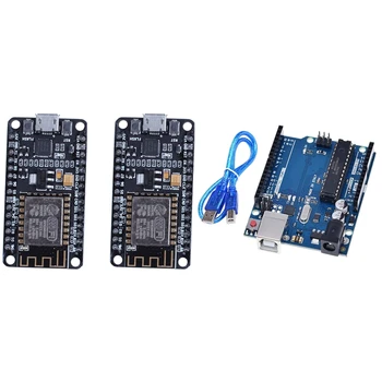 

2Pcs ESP8266 NodeMCU LUA CP2102 ESP-12E Internet WIFI Development Board & 1x ATmega328P Development Board Atmega16U2