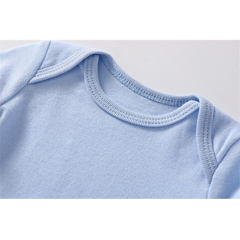 Baby Clothes Solid Color Boy Girls Romper Newborn Long Sleeve 100% Cotton Jumpsuit Bebe Spring Classic Clothes Tops Tees 5